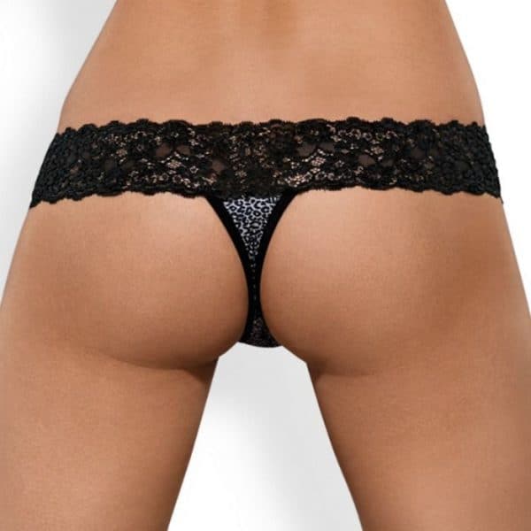 OBSESSIVE LACEA THONG DUOPACK ANIMAL PRINTS - L/XL - OBSESSIVE PANTIES / TANGAS